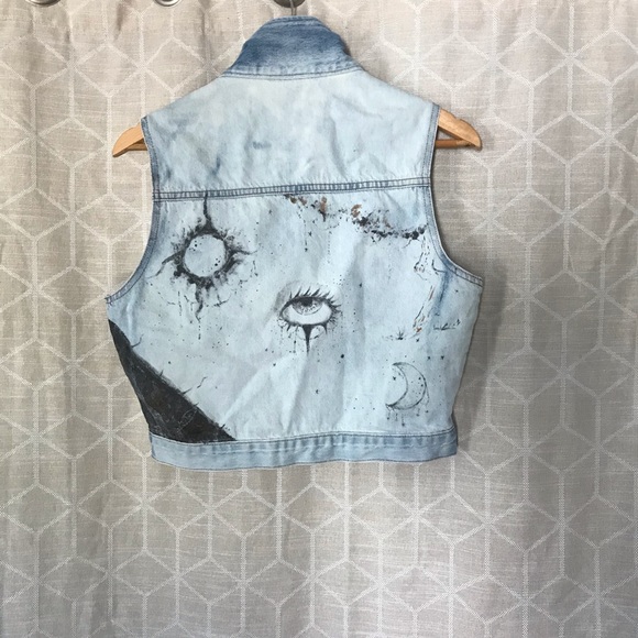 Faded Glory Jackets & Blazers - Custom Artisan Jean Vest